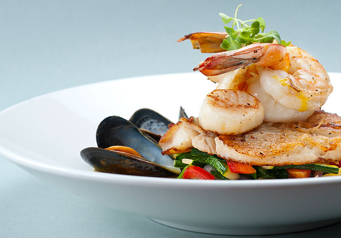 Australian Prawn and Scallop Dish