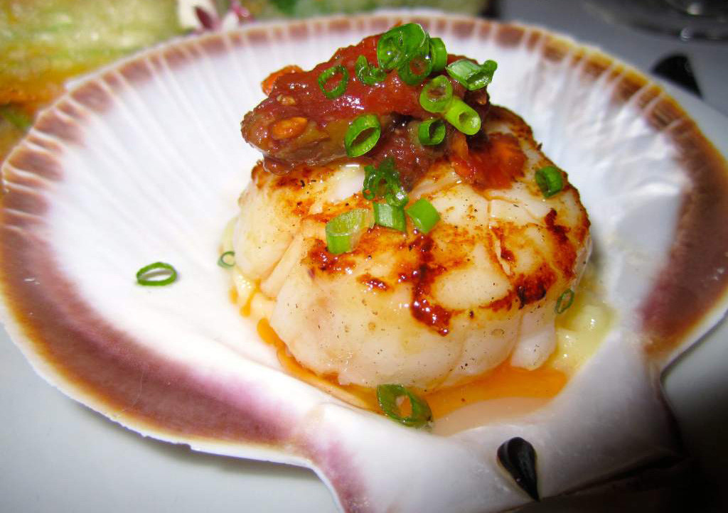 australian scallop cooked